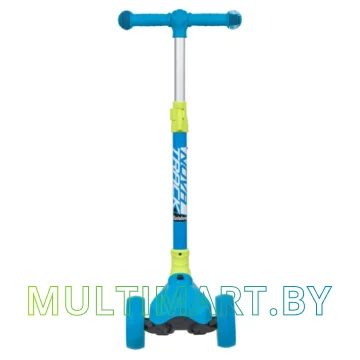 Самокат Novatrack RainBow Pro Button 120PROB.RAINBOW.BL20 (голубой, 2020) картинка 2